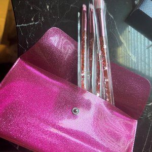 Glamierre Pink Luxe Glitter Eye Brush Collection